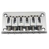 Musiclily 10.5mm String Spacing Hardtail Bridge for Fender Stratocaster/Telecaster 6-String Electric Guitars, Chrome