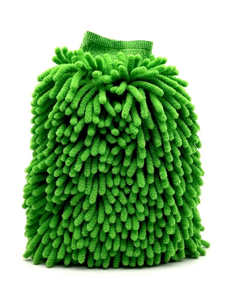 Microfiber Car Wash Mitt Double Sided Chenille Auto Gloves Ultra Absorbent Wash Car Sponge Scratch Free Microfiber Car Cleaning
