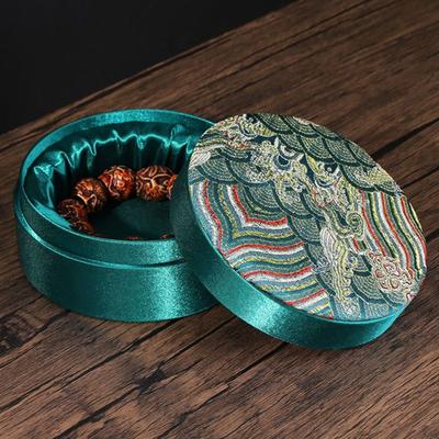 Schmuckdisplay Leinen Schmuckaufbewahrung Organizer Chinesische Kulturelle Ethnische Armbandbox Quaste Große Kapazität Armbandkoffer DIY
