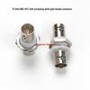 75 Ohm BNC Panel Mount Connector: Female-Female with Nut, Gasket, and White Insulator