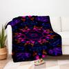 "Vibrant Kaleidoscope Abstract Art Print"Blanket Flannel Throw Blanket for Sofa, Bed, Travel, Camping, Office, Couch, Chair, And Bed Gift fo
