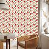 Strawberries White and Lime Wallpaper for Living Room and Bedroom 50x1000