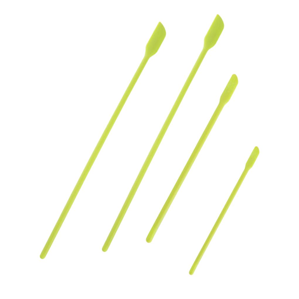 4 Stück Lebensmittelqualität Materialien Mini Silikonspatel Leicht zu reinigen Kleiner Spatel Silikon Mini