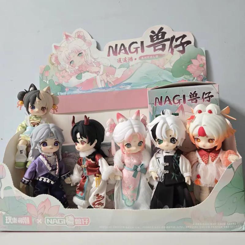 Nagi Blind Box Fourth Generation Xiaoyao Series Movable Doll Mystery Figure Desktop Ornament Collection Gifts Trendy Toy 4.0 Random Surprise