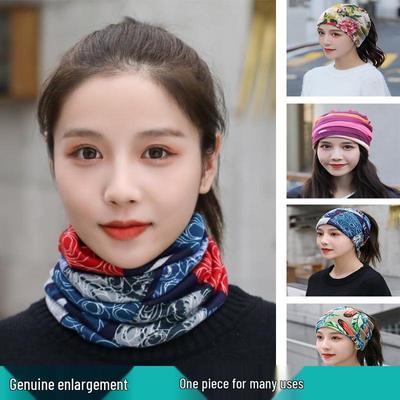 Scaldacollo a Doppio Strato e Berretto Maschera Facciale Foulard Autunno-Inverno