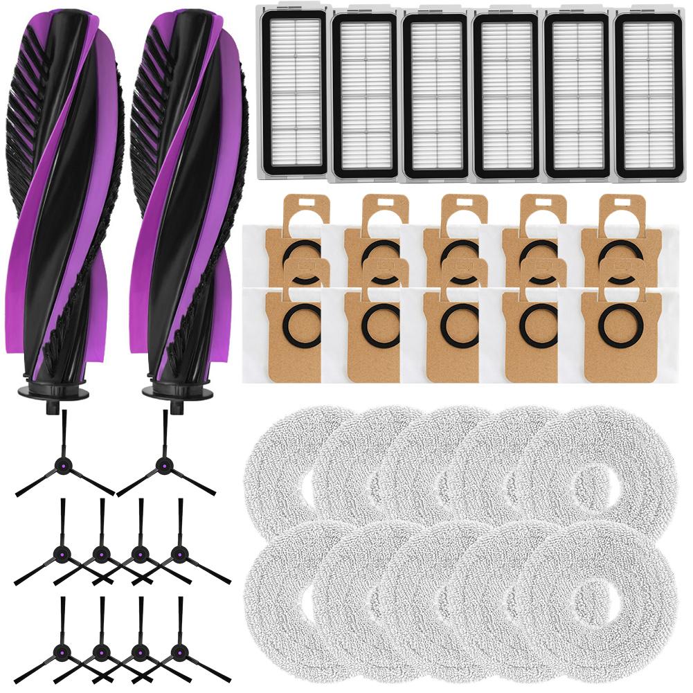 1 Set For JONR For P20 PRO / For T5 PRO Robot Vacuum Filter Mop Cloth  Bag Side Brush Kits Vacuum Cleaner Accessories To Replace