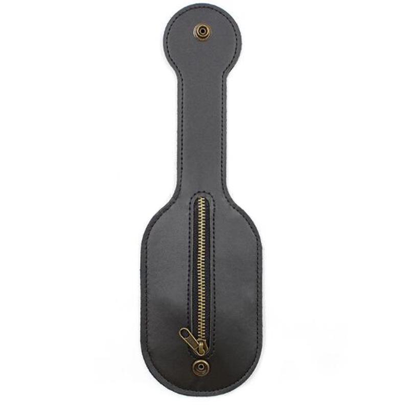 In Stock Women's Self-Defense Leather Paddle Coin Bag - Outdoor Portable Anti-Wolf Tool