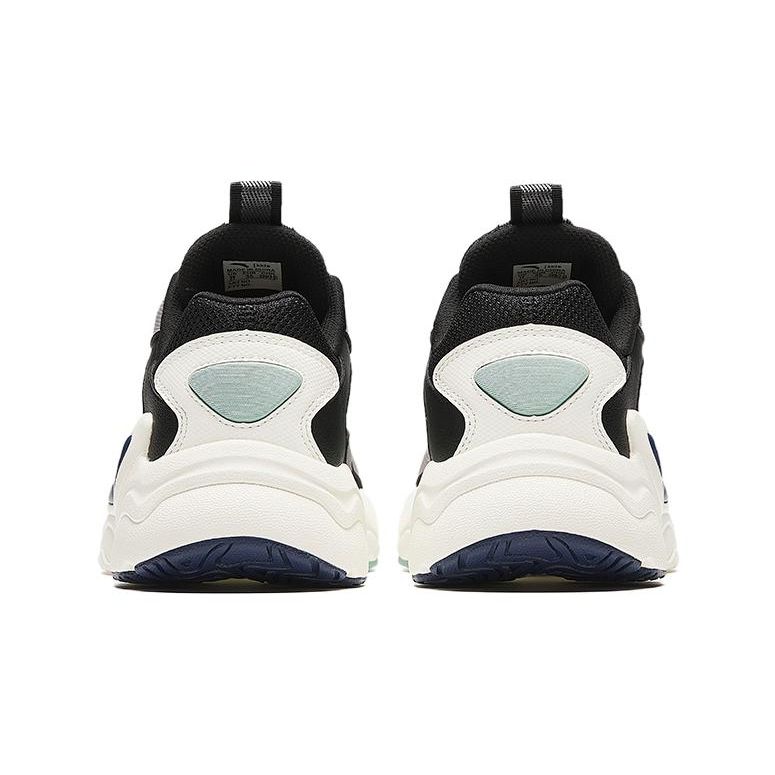 Anta Kids Cloud Escape Comfortable Versatile Non-Slip Wear-Resistant Low-Top Casual Shoes Kids Casual Shoes Black White Green 312348803-1