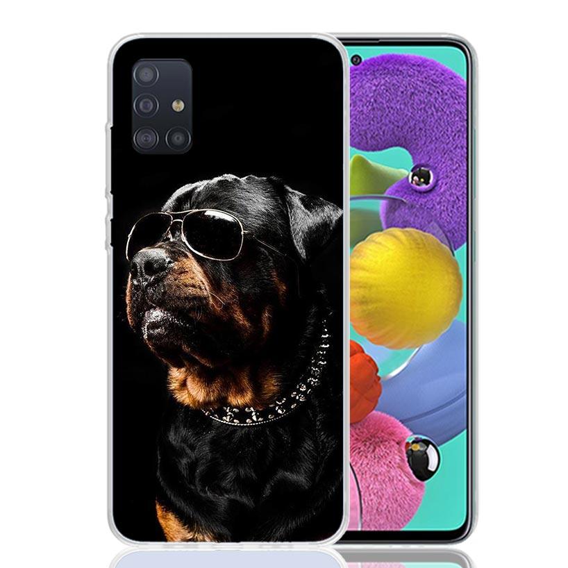 Rottweiler Dog Case Phone Cover for Samsung Galaxy A52 A51 A50 A42 A32 A22 A12 A02S A72 A71 A70 A41 A31 A21S A40 A30S A20E A10S