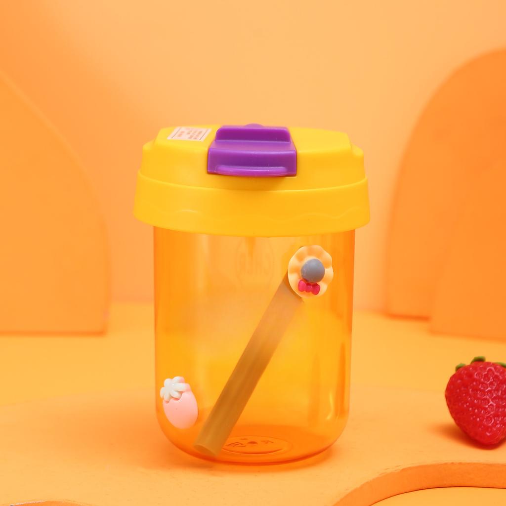 Plastic Cups with Straws for Adults and Children, Drinking with Cups for Female Students, High Value and Lovely Tons of Barrels.