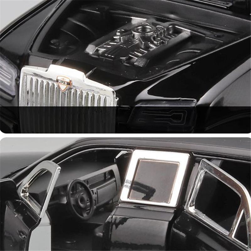 1/24 Aurus Senat Alloy Limousine Luxy Car Model Diecast Metal Bulletproof Vehicle Car Model Simulation Sound Light Kids Toy Gift