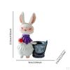 Bunny Figurine for Easter Flower Pot Centerpiece Rabbit Sculpture Home Decor