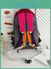 Style Large Capacity Female Hiking Backpack With Padded Shoulder Straps And Spliced Color Blocks
