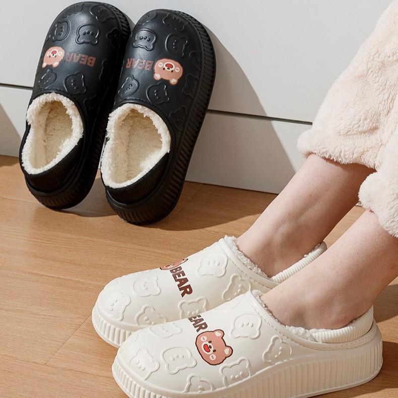 Cotton Slippers Autumn and Winter 2025 New Indoor Home Bag Heel Waterproof and Non-slip Maternity Cotton Shoes