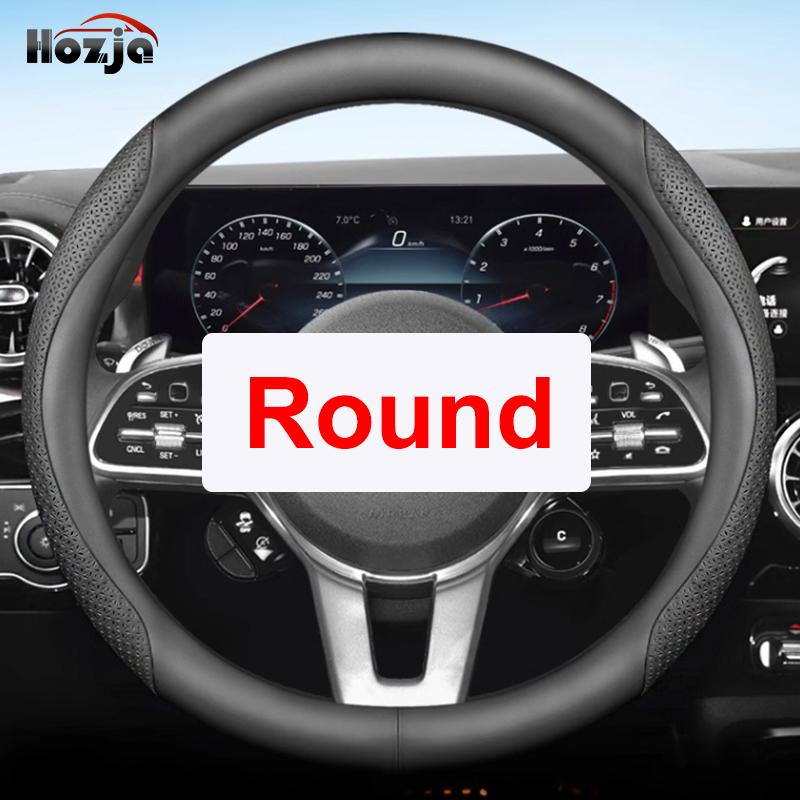 Leather Car Steering Wheel Cover for Lexus LX RX ES NX TX IS 2013 - 2019 2020 2021 2022 2023 2024 2025 Auto Interior Accessories
