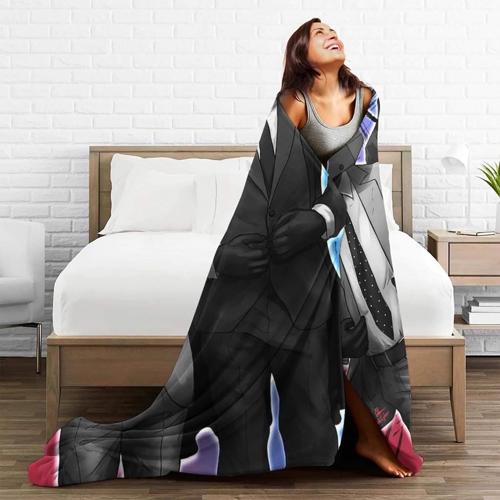 Skibidi Toilet Funny Blanket Soft Warm Flannel Throw Blanket Cover for Bed Living Room Picnic Travel Home Couch