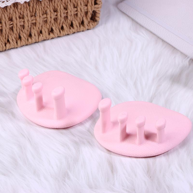 

Набор из 2 предметов Тренажеры для фитнеса для свода стопы, разделитель для пальцев для реабилитации при вальгусной деформации большого пальца стопы и упражнений для ягодиц розовый