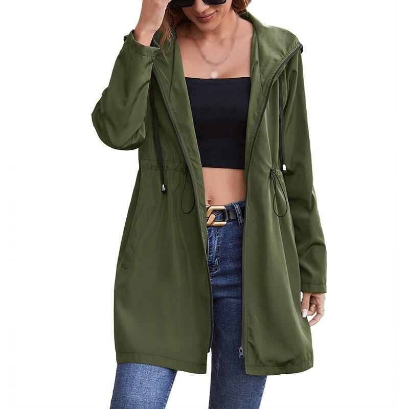 Giacca Impermeabile Leggera Da Donna Con Cappuccio – Ideale Per Viaggio E Tempo Libero, Tessuto In Poliesestre