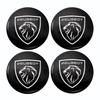 4pcs 56mm Car Wheel Center Hub Cap Stickers For Peugeot For VW GTI Polo Passat B6 B7 B8 Golf Jetta ID.3 Beetle CC MK7 MK8 Tiguan