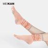 MEIKAN Rutschfeste Fünf-Zehen-High-Top-Socken für Damen für Yoga & Pilates