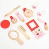 Pretend Children Play Makeup Bag Set Wooden Toys Imaginative Role Gift Play