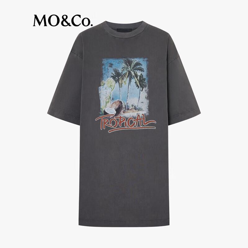 MO&Co. 2025 Summer Loose Fit Cotton Print T-Shirt
