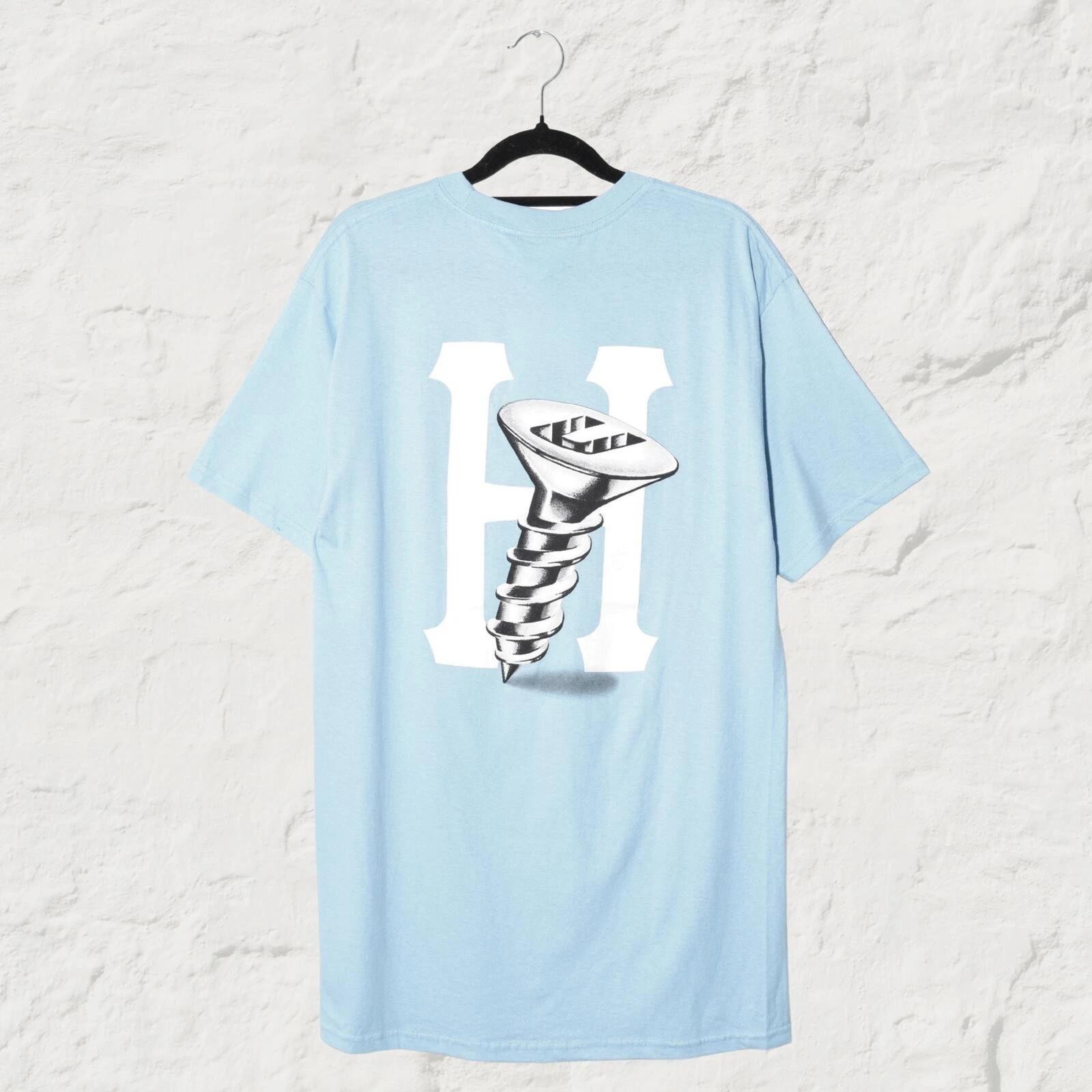 HUF Hardware Graphic Tee Light Blue Rare Sample Streetwear T-Shirt M L