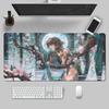 Anime Gaming Mousepad Honkai Star Rail Mouse Pad Locking Edge Mouse Mat Office Large Non-Slip Keyboard Mat Raiden Bosenmori Mei