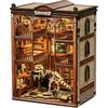 CRESYMME Miniature Dollhouse Book Nook Kit Wooden DIY 3D Model Fossil Museum