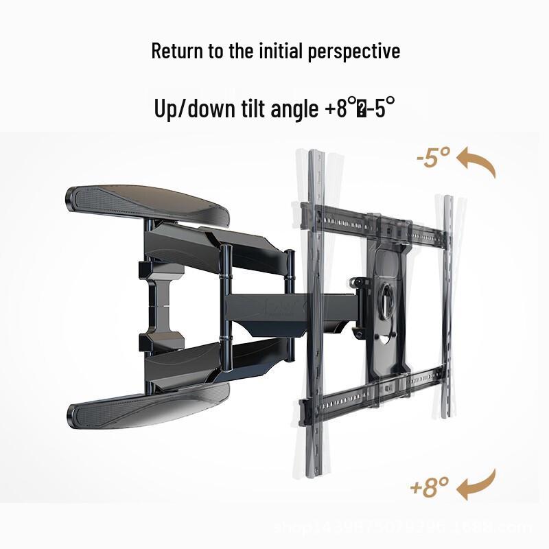 Universal Retractable Rotating TV Wall Mount for Xiaomi, Hisense, Huawei, Skyworth, TCL