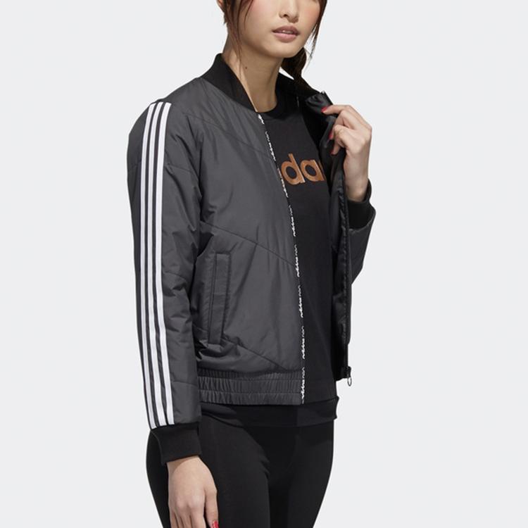 Adidas Neo Winter Cropped Jacket Women Outerwear Black GJ8855