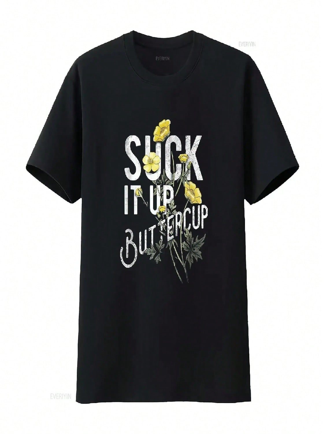 unisex Suck It Up Buttercup Funny Saying Quote T Shirt Black Large Vintage Washed Breathable Top For Everyday Wear Comfortable S разноцветный
