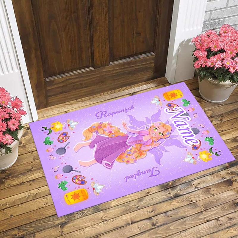 Personalized Name Fairy Tale Living Room Non-Slip Area Rug Soft Carpet for Bedroom Kids Playroom Sofa,Office Home Decor Doormat