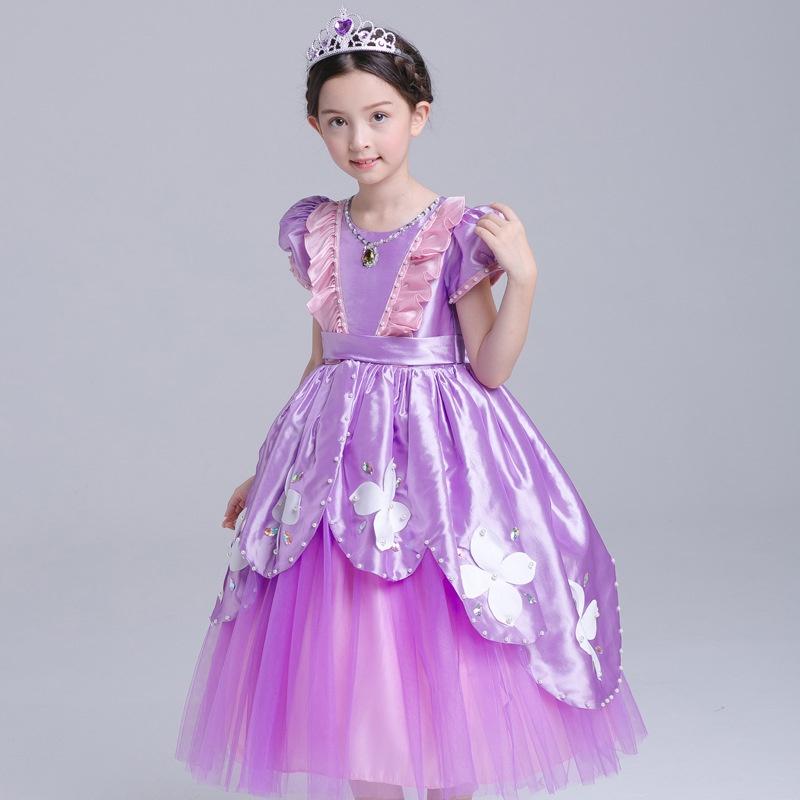 Enchanting Sofia The First Deluxe Dress Princess Sophia Costume Gown In Purple
