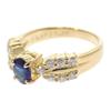 no brand  #8(JP Size) ring blue K18 yellow gold Women