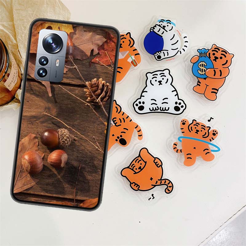 Autumn Yellow Leaf Acorns and Oak Leaves Phone Case For Xiaomi Poco X7 X6 M8 M7 M6 M4 M3 X4 Pro F7 Ultra M5S Mi 14 14T 15 15T 12