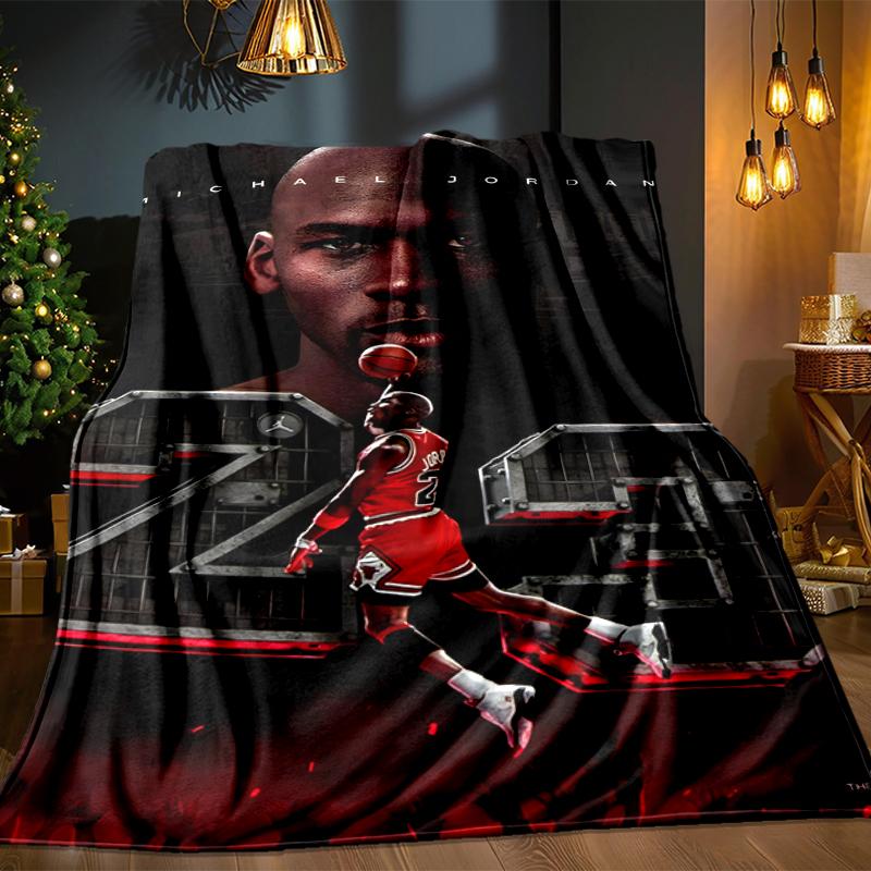Michael Basketball Artwork Blanket Lightweight Ideal Bedding Blanket Perfect for Travel, Camping, Living Rooms, Offices, Sofas, Fan Christmas Gift