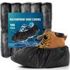 Disposable Shoe Covers Non-Woven Boot & Shoe Covers Durable Non Slip Overshoes Boot Covers for Indoor Outdoor Home Floor