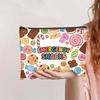 Zipper Closure Cosmetic Bag Print Pattern Makeups Organizer New Cable Organizer Bag  for Office
