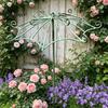 Sturdy Vertical Frame for Climbing Flowers Vintage Umbrella Garden Trellis, Metal Plant Support, Shape Rust Resistant Stake Balcony Trellis