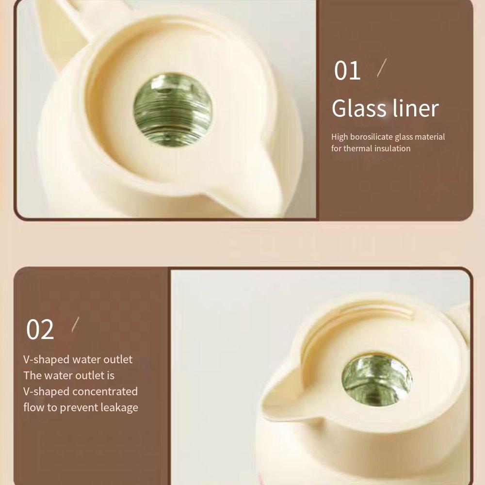 Glass Liner Household Thermos Pot Large Capacity Hot Water Kettle Boiling Water Bottle  Home