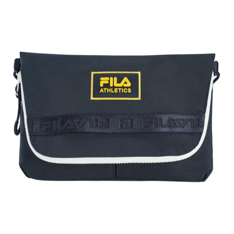 FILA Fashion Brand Logo Flap Closure Fabric Mini Shoulder Crossbody Bag Women bags Navy-Blue A13W441164FNV Royal Blue,Mini