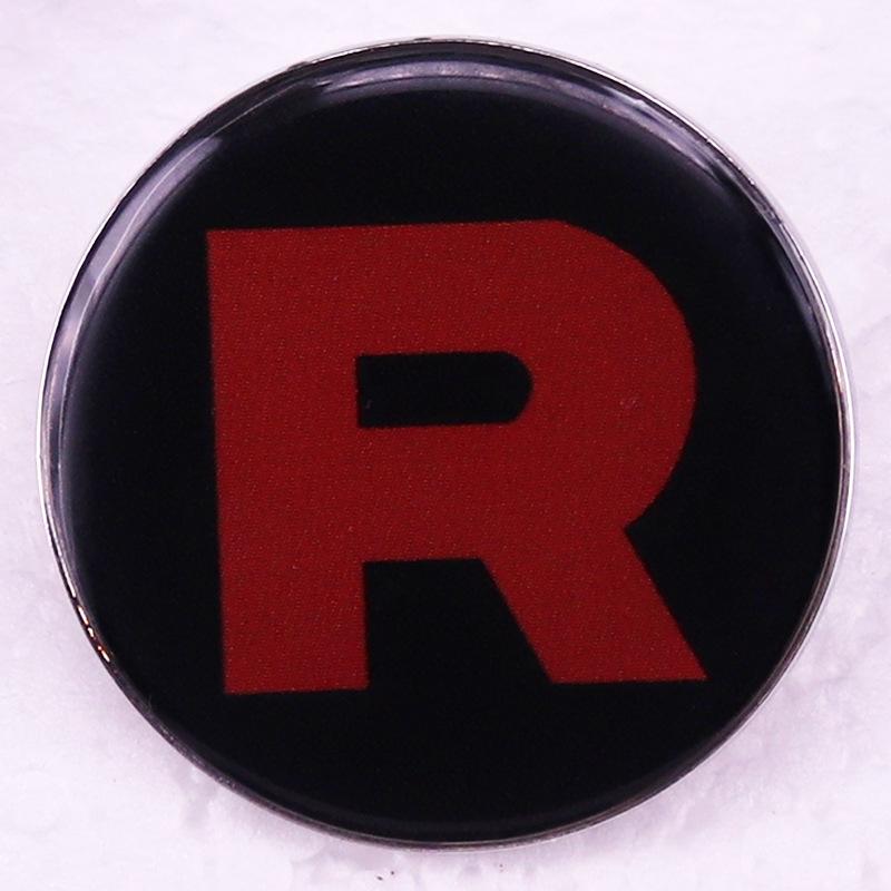 R Brooch Badge Accessory Collection