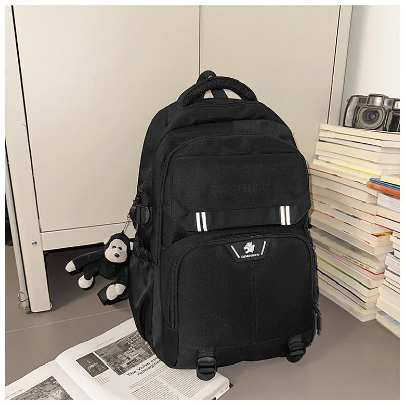School bag new high-value retro fresh trendy cool niche design backpack couple lightweight travel backpack