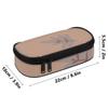 Pencil Pouch Casual 300D Polyester Smooth Zipper with Pen Slot Board Mesh Pocket and Large Storage Section for Everyday Study
