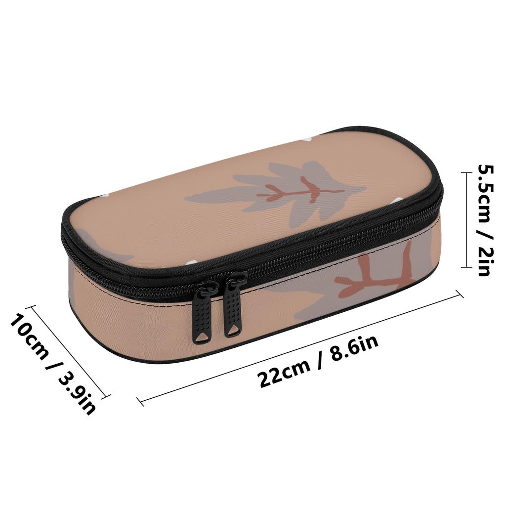 Pencil Pouch Casual 300D Polyester Smooth Zipper with Pen Slot Board Mesh Pocket and Large Storage Section for Everyday Study