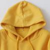 Fleece-lined Casual Hoodie Autumn and Winter New Foreign Trade Women clothes Fashion Hooded Collar Pullover Long sleeve Solid Top 27129