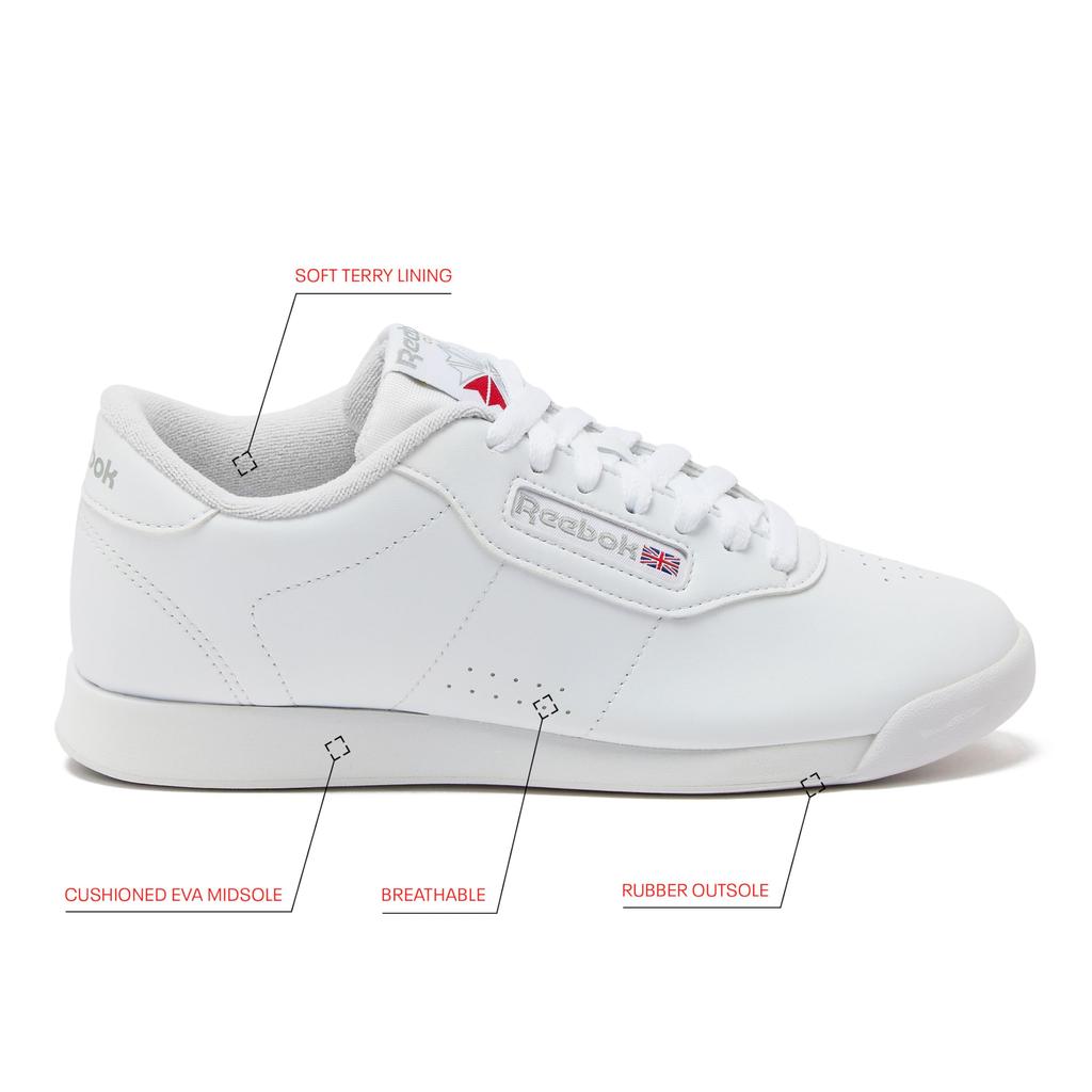 Reebok Princess White Size cm Sneakers, (1475), 24.5
