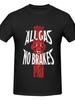 Jacob Fatu All Oil Brake Free Men'S Pattern T-shirt Bold Tiger Print Black Pure Cotton Short Sleeve Round Neck Bohemian Style