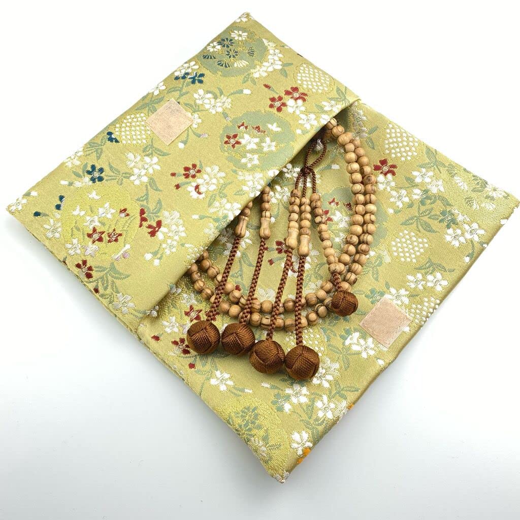 Myorenka Buddhist Prayer Beads, Nichiren Buddhist Wooden Prayer Beads, Suitable for Men and Women, 0.0 Shaku (1.5 ft), Tiger-Eyed Wood Prayer Beads +